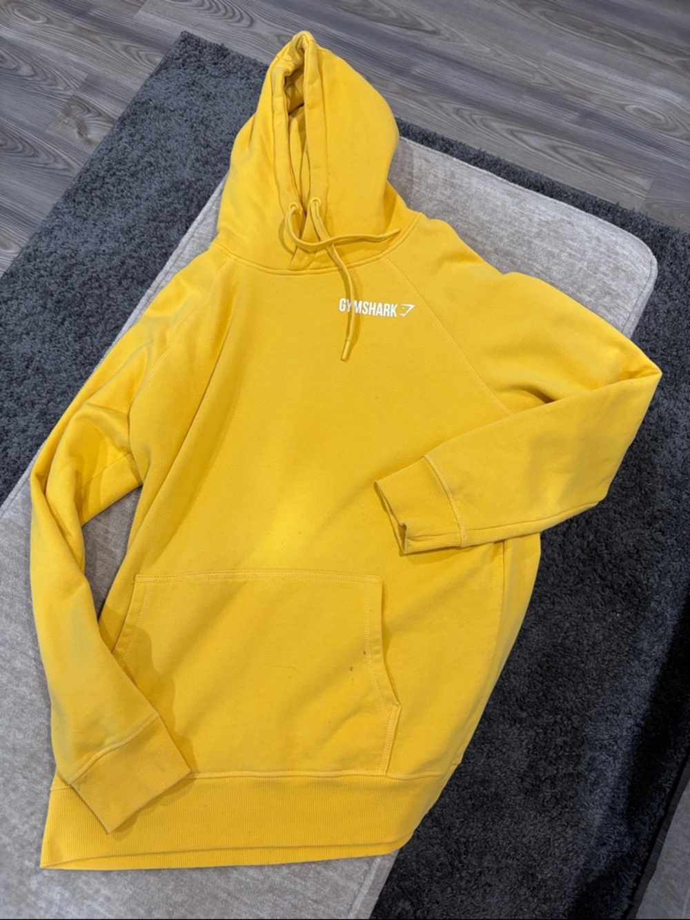 Gymshark Yellow Pullover Hoodie for Men